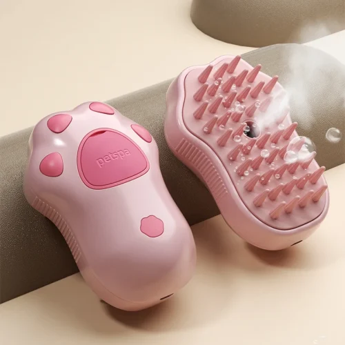 Brosse à vapeur 3 en 1 pour animaux - Pink
