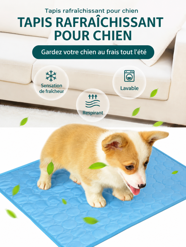 Tapis rafraîchissant pour votre chien